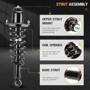 DURAFORCE Front Rear Struts for Toyota Corolla 1.8L 2009-2013 OE 572597 572598 4Pcs