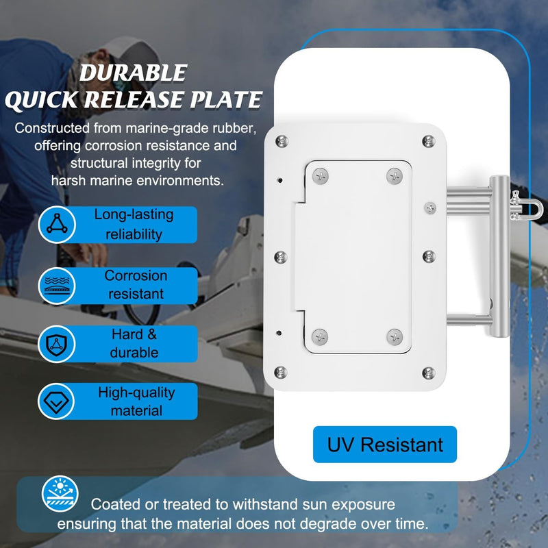 010-12832-61 Quick Release Bracket Plate for Garmin Force Kraken Trolling Motor