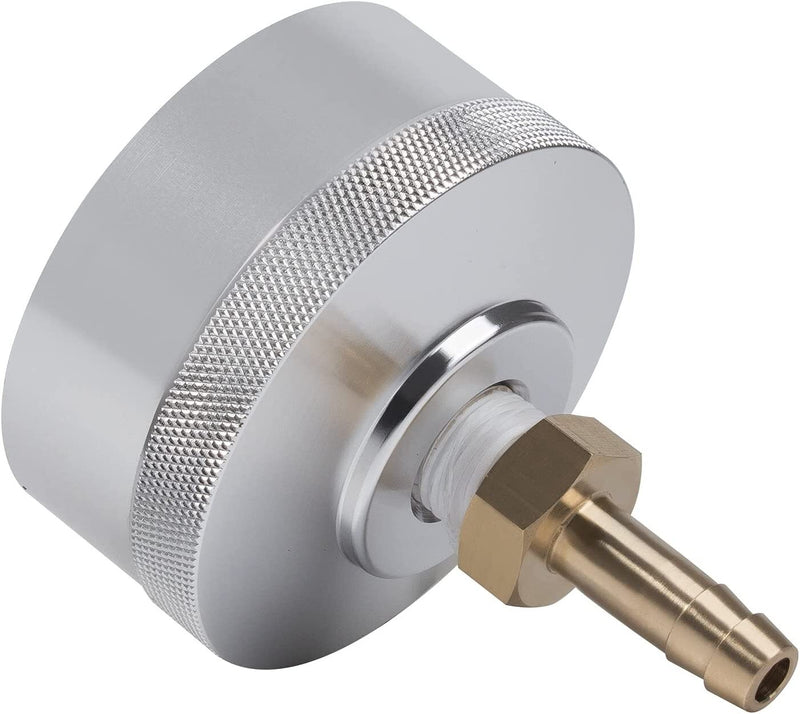 Extended Run Gas Cap Adapter With Brass Hose for Yamaha EF2000is EF1000is Silver