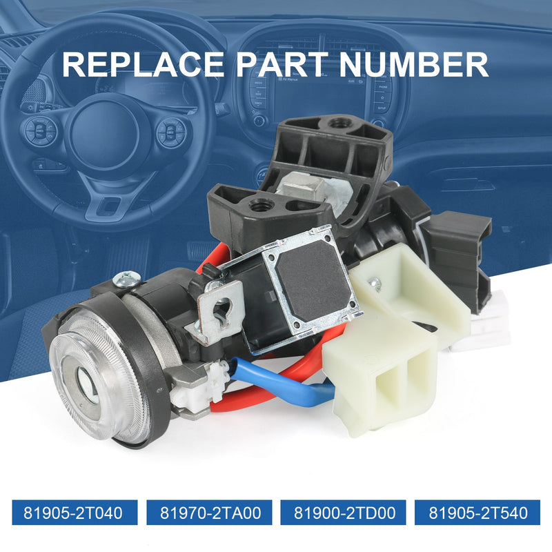 81905-2T040 Ignition Lock Switch Door Lock Cylinder Keys for Kia Optima