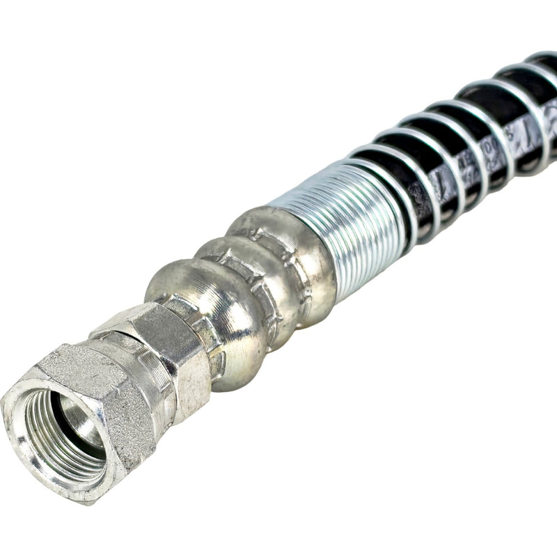 24" LPG Hose Crimped Liquid Propane Universal Assembly with Spiral Guard Tank