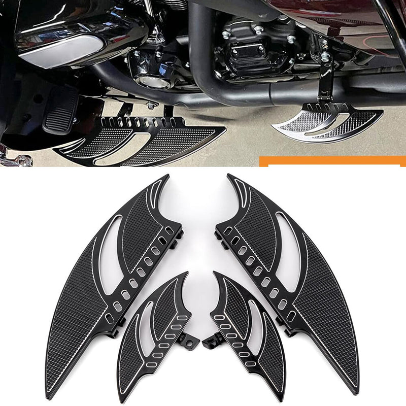 Driver & Passenger Foot Floorboards Pegs Pedal Set for Harley Softail Touring