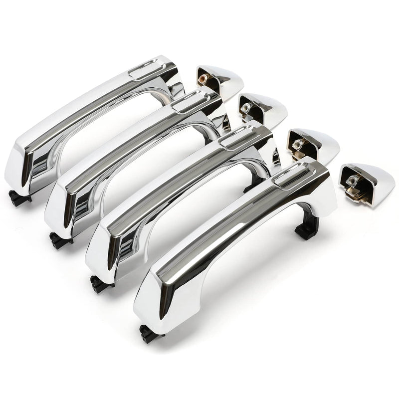 DURAFORCE Chrome Outside Door Handle for Hummer H3 H3T 2006-2010 07 Front Rear Left Right
