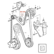 DURAFORCE 3861009 Serpentine Belt Idler Pulley for Volvo Penta 4.3 5.0 5.7 8.1 L Engine