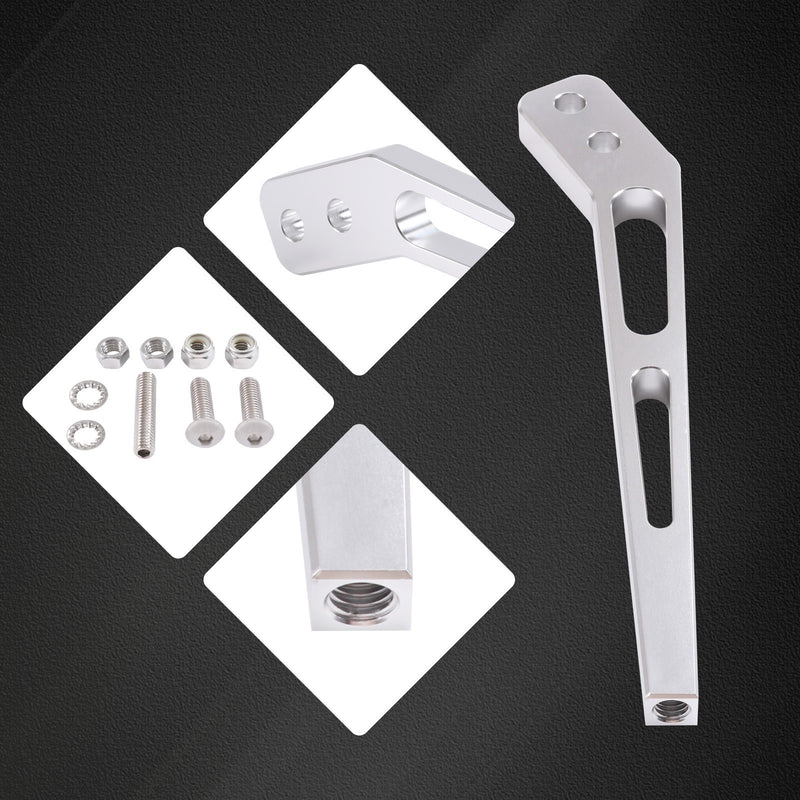 Billet 10" Bent Shifter Handle Lever Set for Tremec T5 T45 T56 Mustang Hurst