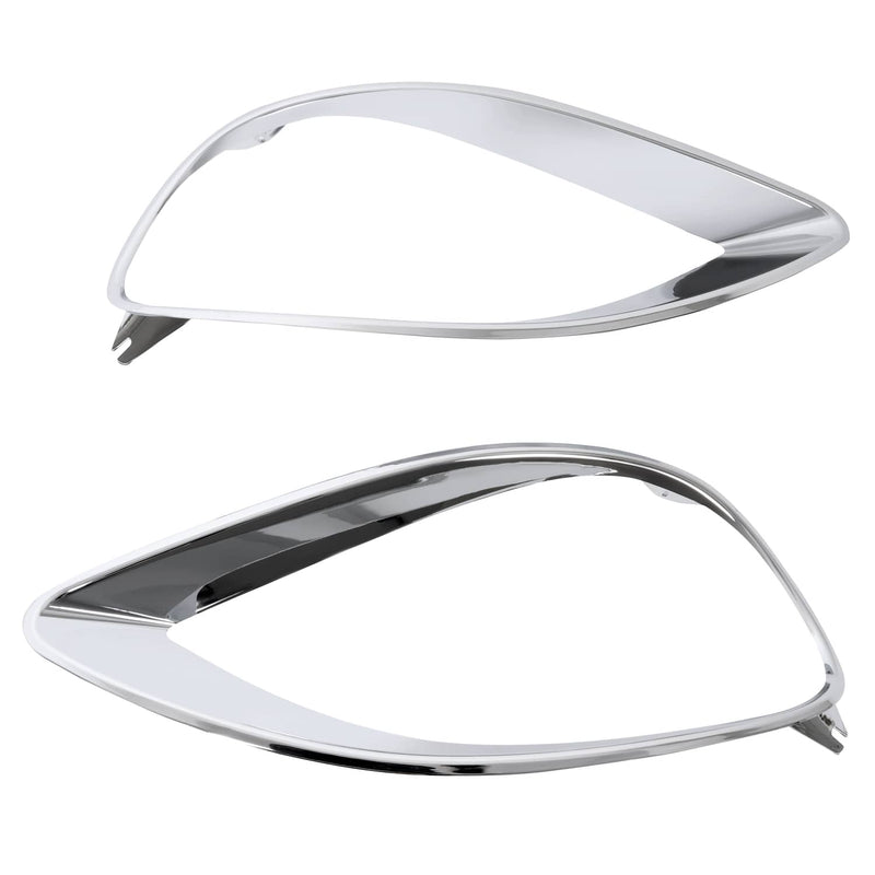 DURAFORCE Chrome Headlight Bezel Trim Left & Right for Freightliner Columbia 2001-2017