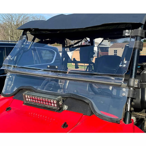 DURAFORCE 2-IN-1 Flip Windshield Scratch Resistant for Honda Pioneer 700 14-26