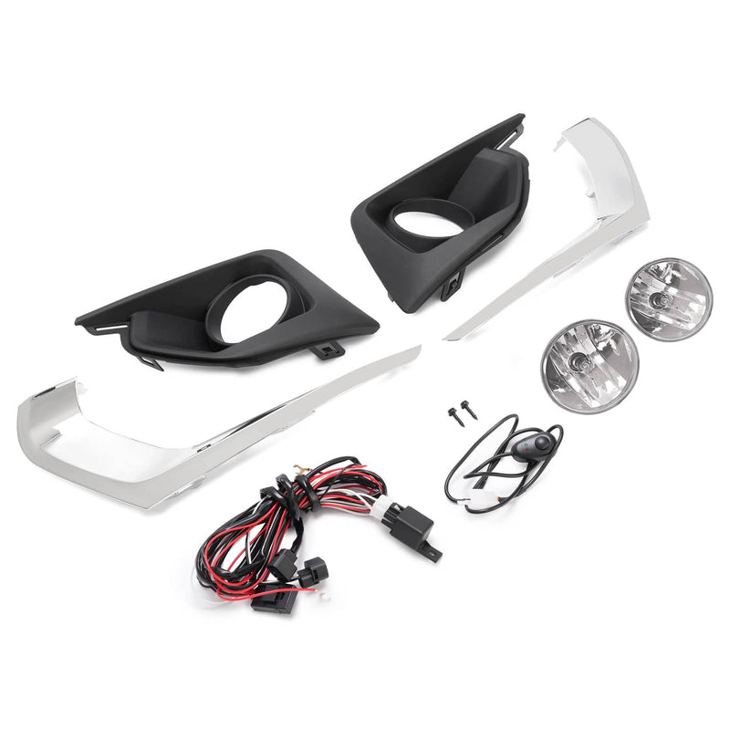 DURAFORCE Fog Lights Bezel Harness Switch Relay for Chevrolet Traverse 2018-2021