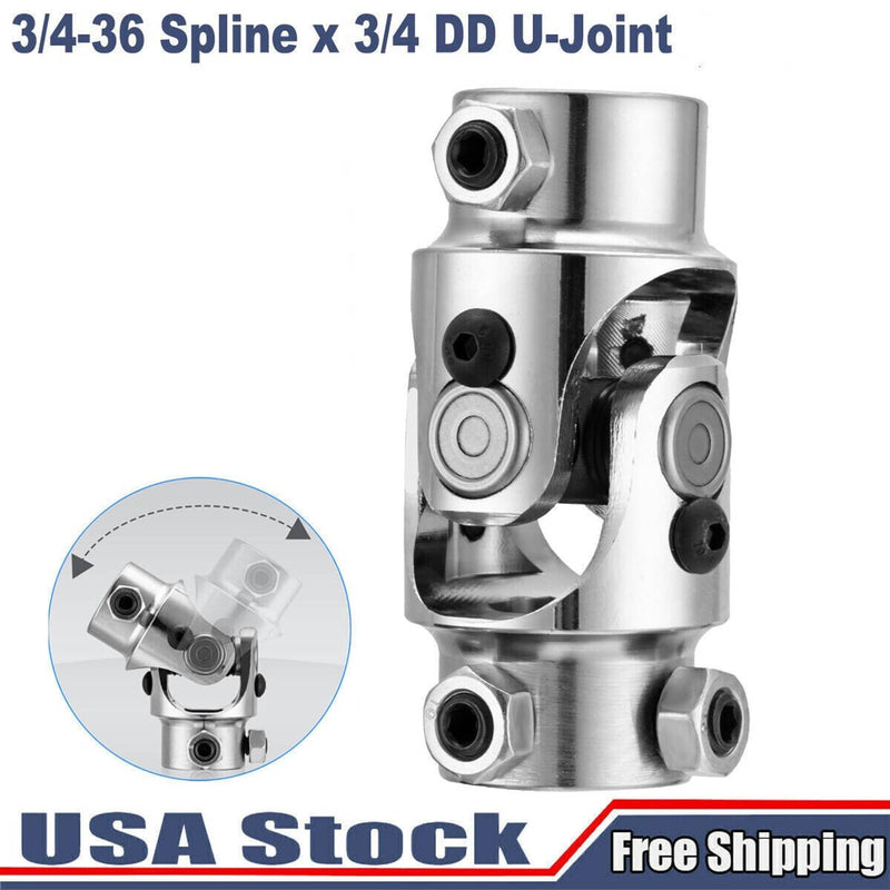 3/4-36 Spline 3/4 DD U-Joint for Chevy Ford Universal Steering Shaft Coupler