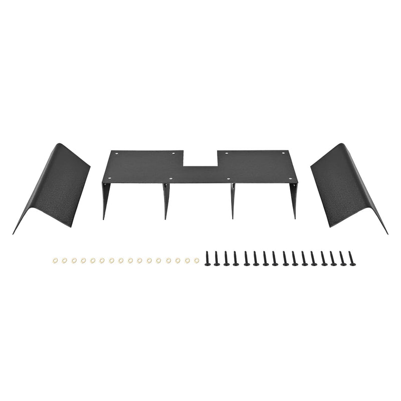 DURAFORCE Curved Rear Bumper Lip Diffuser Splitter Valance for Honda Civic 2012-2015 3 Pcs