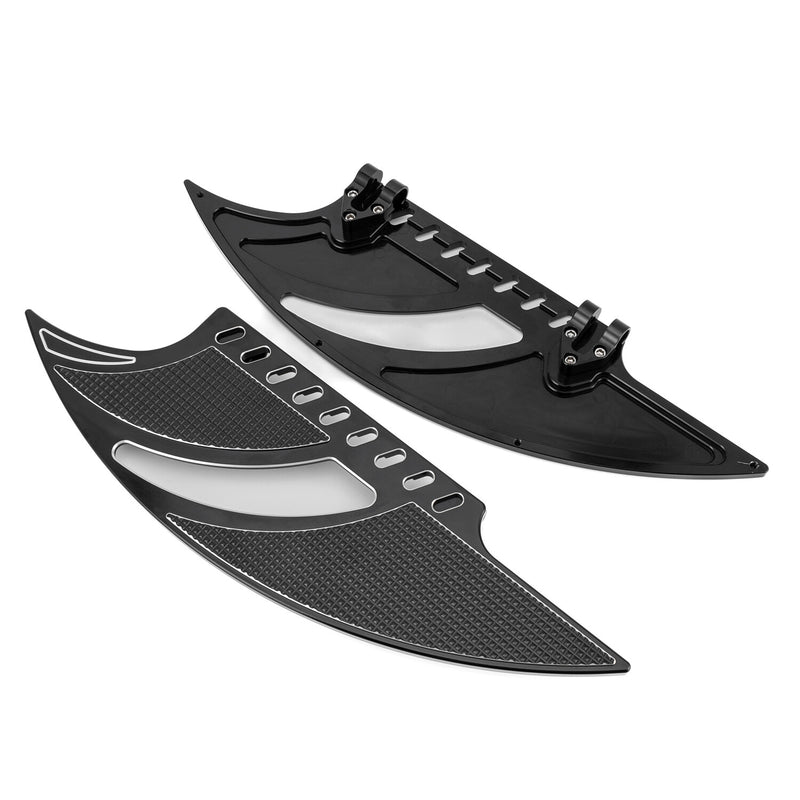 Motorcycle Front Floorboards Foot Pegs Footrest for Harley Softail Road Glide