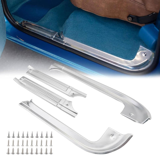 DURAFORCE Door Sill Protector Kit for Chevy GMC C/K R/V Series Pickup 1978-1991 Aluminum