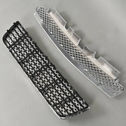 DURAFORCE Chrome Mesh Front Upper Lower Bumper Grille for Chevy Impala Limited 2006-2016