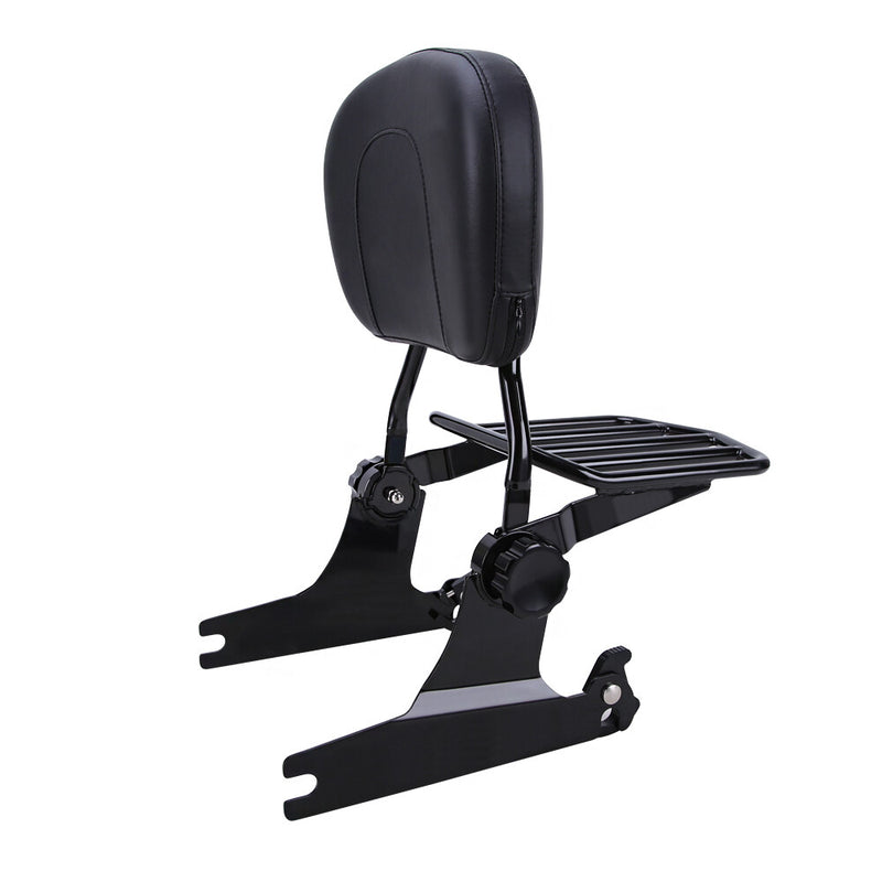 Sissy Bar Backrest with Luggage Rack for Harley 883 1200 Custom 1994-2003