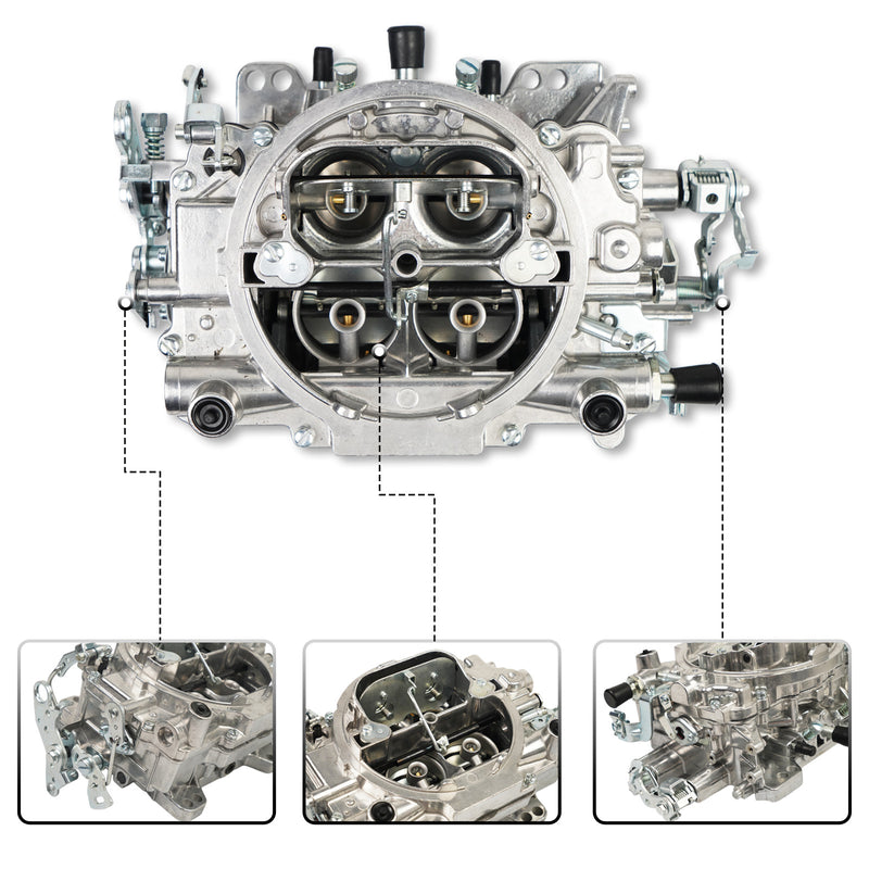 1405 Silver 4 Barrel Carburetor Manual Electric Choke for Edelbrock Performer