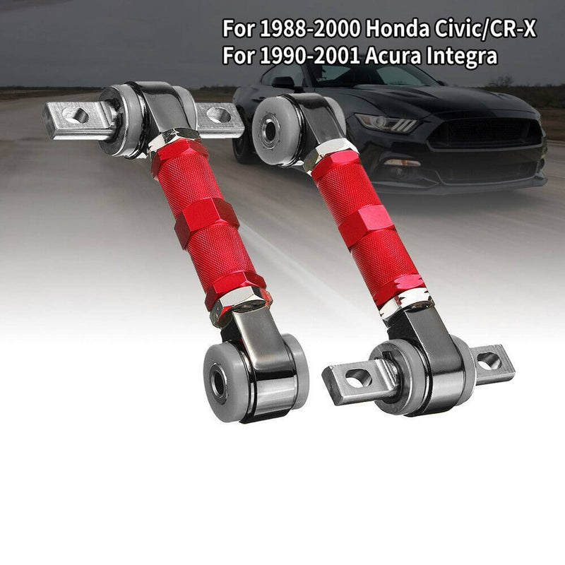 Front Upper Control Arms & Rear Camber Adjustable for 1996-00 Honda Civic EK