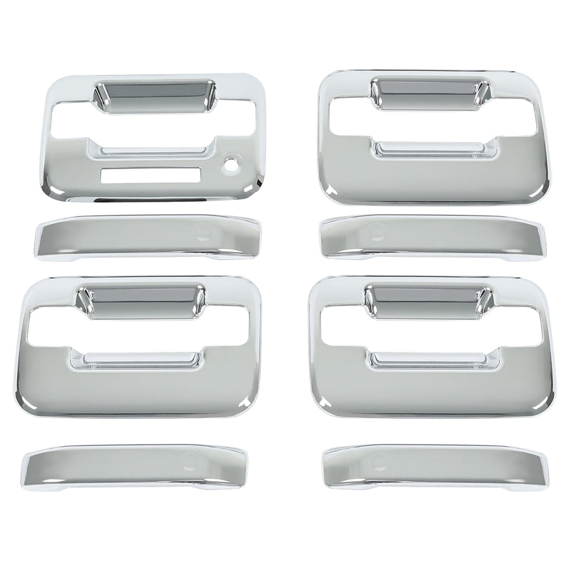 Door Handle Cover for Ford F-150 F150 4DR Crew Cab 2004-2014 Chrome ABS Keypad