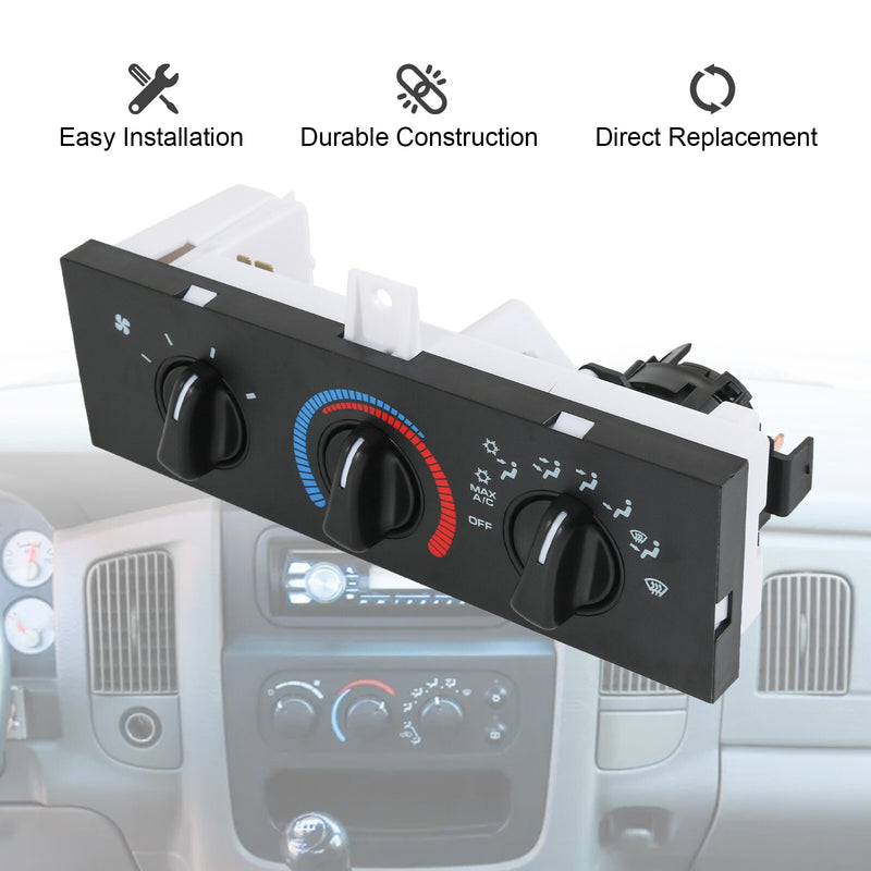 55055459AF A/C Heater Climate Control Panel for Dodge Ram Van 1998-2003 Manual