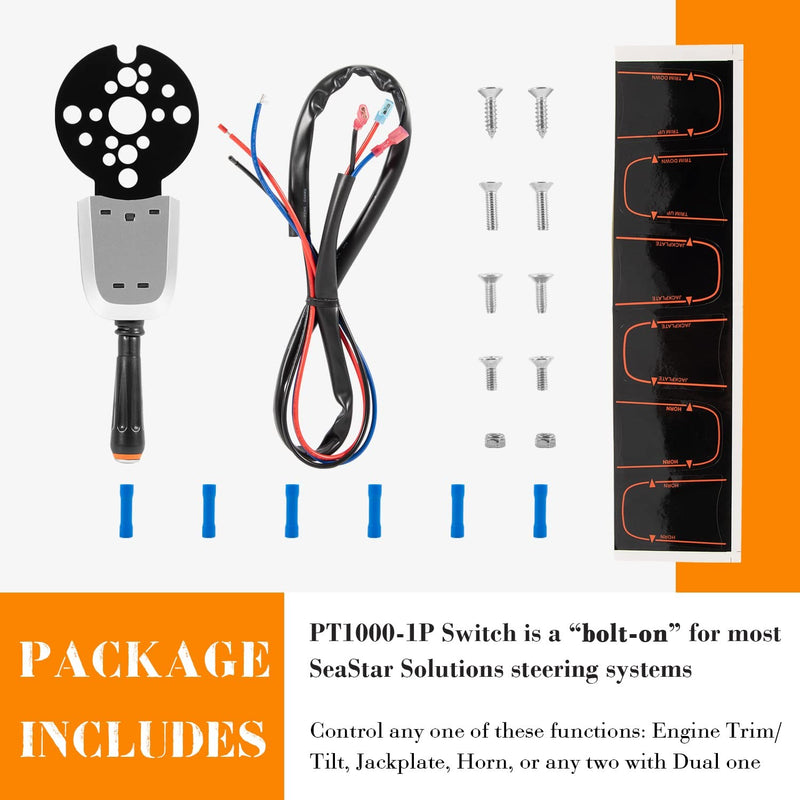 PT1000-1P Pro Bezel Control Switch Blinker Trim Jack Plate for Seastar