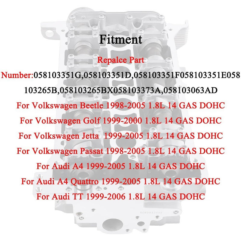 1.8T 20V Aluminum Alloy Cylinder Head for VW Jetta Beetle Passat Golf Audi A4 TT