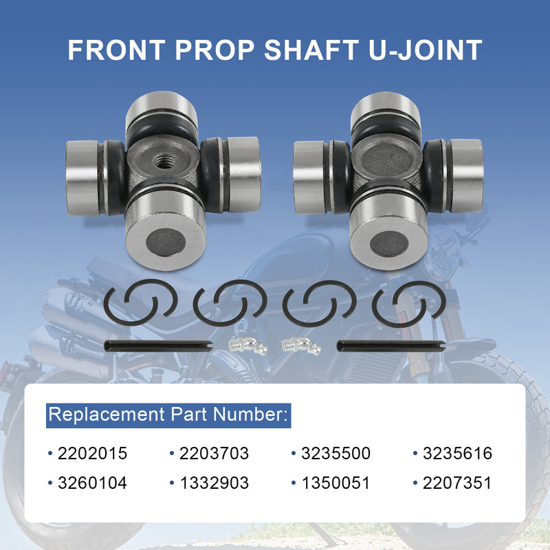 2x Prop Shaft U-Joint for Polaris RZR Ranger Sportsman General 1000 900 800