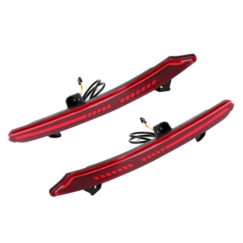 DURAFORCE Rear Bumper Lamp Red LED Reflector Tail Light for Honda Accord 2018 2019-2022