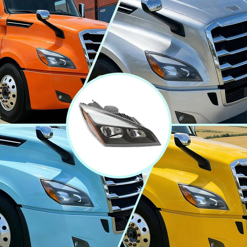 Full LED Headlights Headlamps Left Right for Freightliner Cascadia 2018-2022