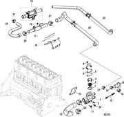 DURAFORCE 27-8146801 Thermostat Housing Gasket for Mercruiser 3.0L 27-814680
