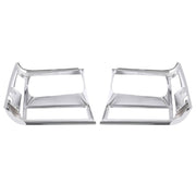 DURAFORCE Headlight Bezel Trim for Jeep Cherokee 91-96 Comanche 91-92 Chrome 2PCS