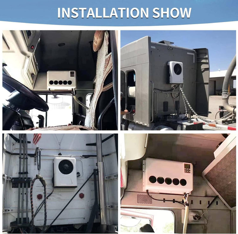 12000BTU 12V Truck Cab Air Conditioner Split AC for Semi Bus RV Caravan