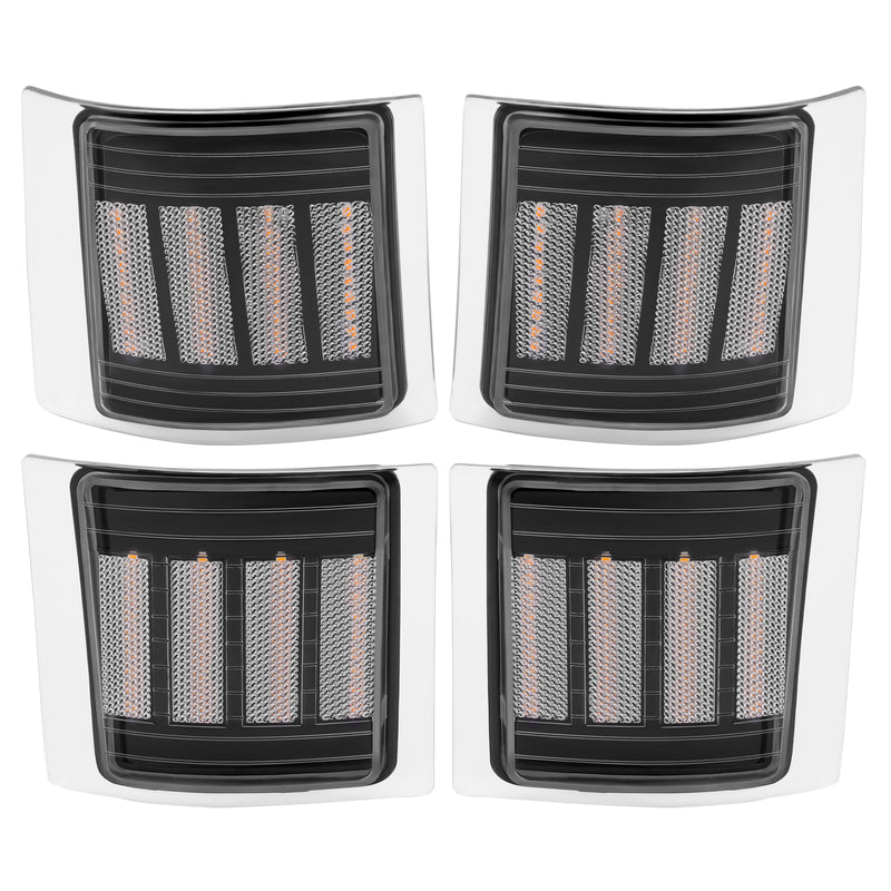 Sequential Corner Side Marker Lights for Chevy C/K 1500 2500 3500 94-98 Set