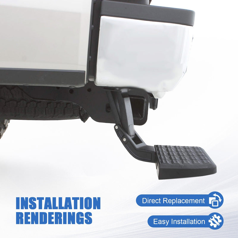 Rear Tailgate Bed Side Step Retractable Bumper Step for Dodge Ram 1500 2500 3500