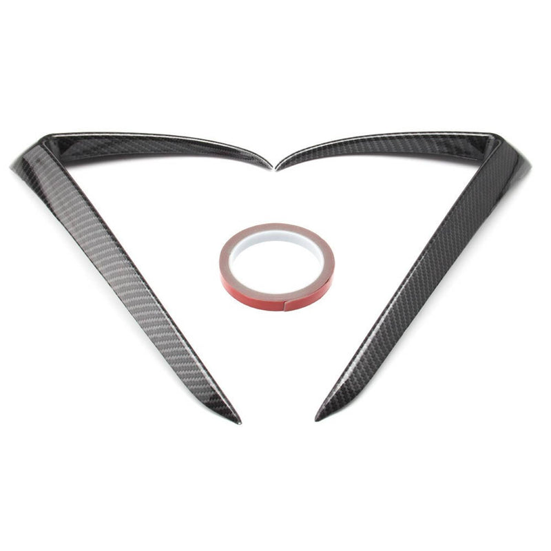 Front Fog Light Eyebrow Cover Trim Carbon Fiber Style for Tesla Model 3 2017+ U8