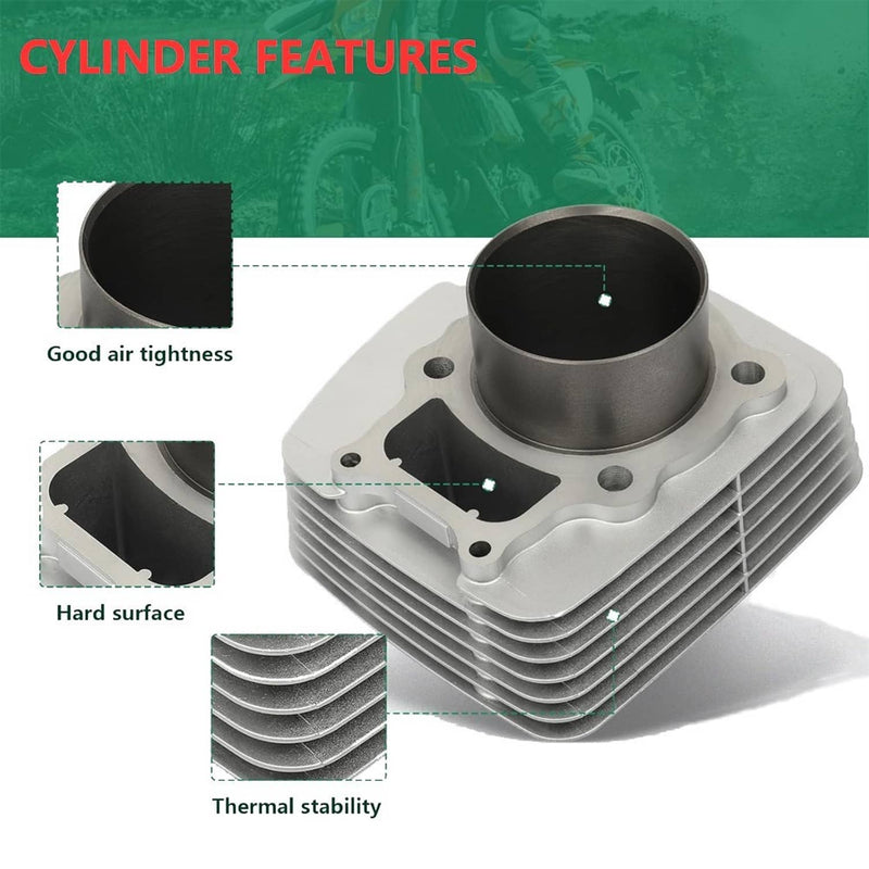 Cylinder Piston Gaskets Top End Rebuild Kit for Honda Rancher TRX350 2000-2006