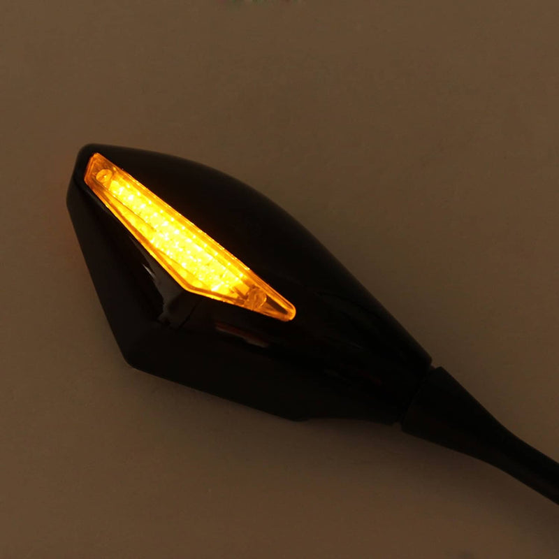 Adjustable Rear Side View Mirrors with Turn Signals for Honda CBR600RR 2003-2021