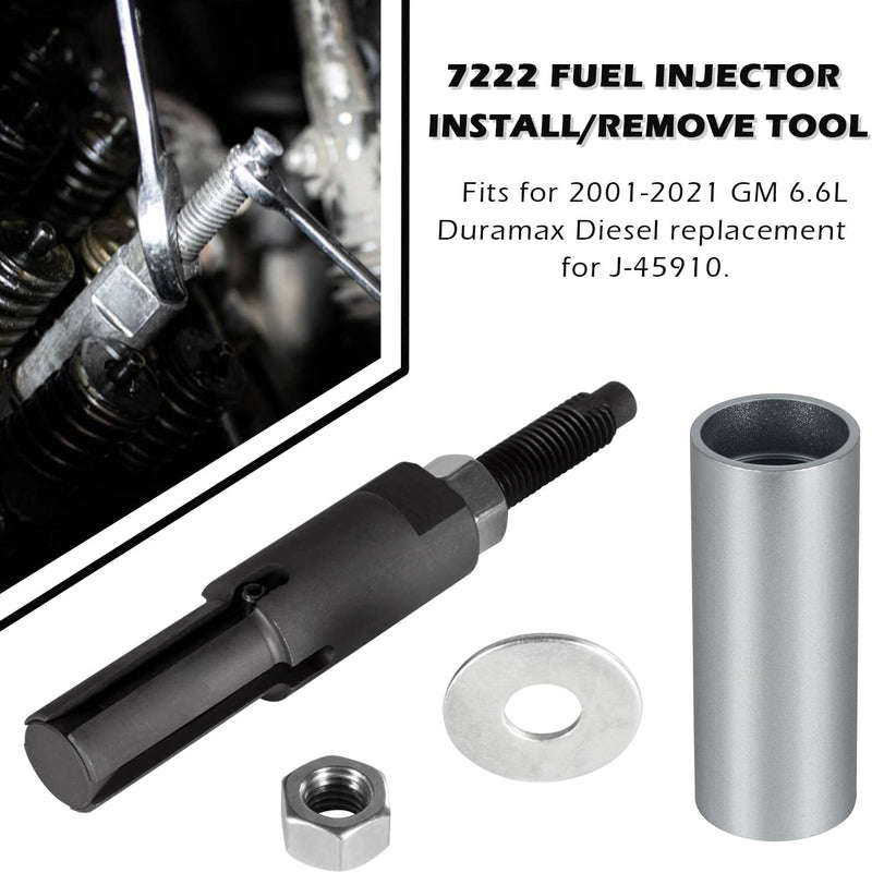7222 J-45910 Injector Tube Remover Installer Kit for GM 6.6L Duramax Diesel