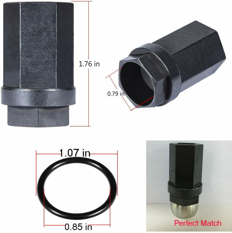 Oil Rail Ball Tube Socket Tool O-Ring Injector Seal Kit for Ford 6.0L 03-07
