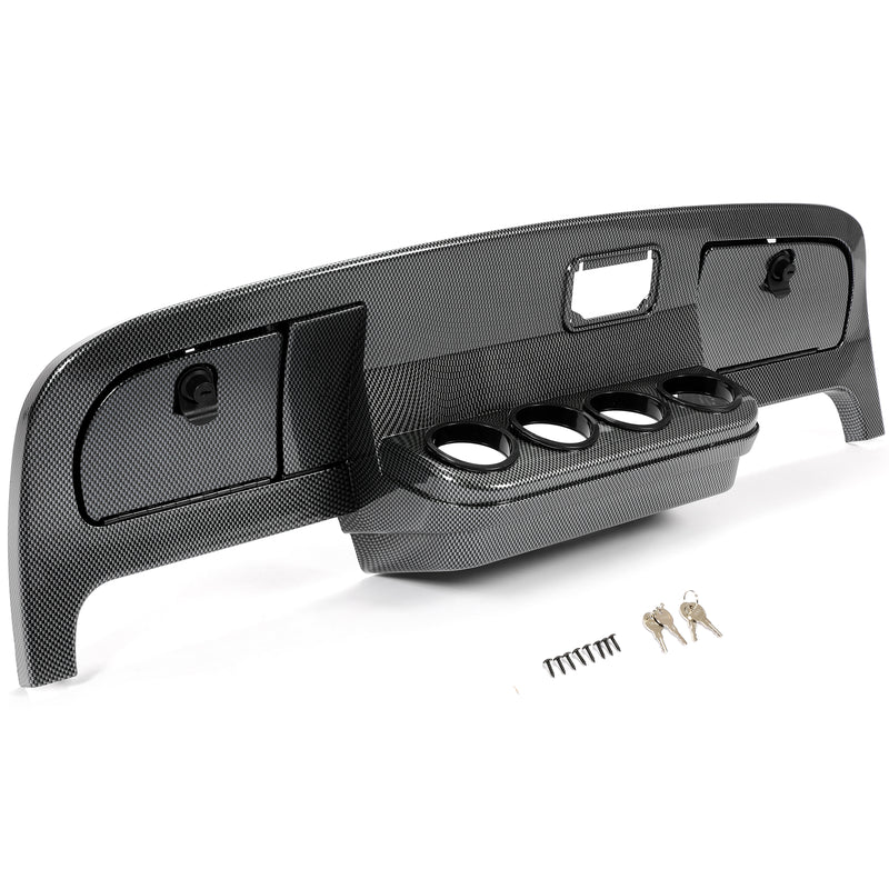Dash Assembly Cover Kit Carbon Fiber Style for EZGO TXT Golf Cart 1994-2013