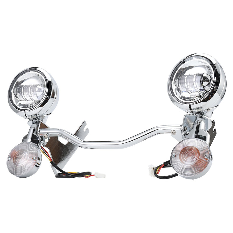 4.5" LED Passing Fog Spot Light Turn Signal Bar for Harley Electra Glide 94-13
