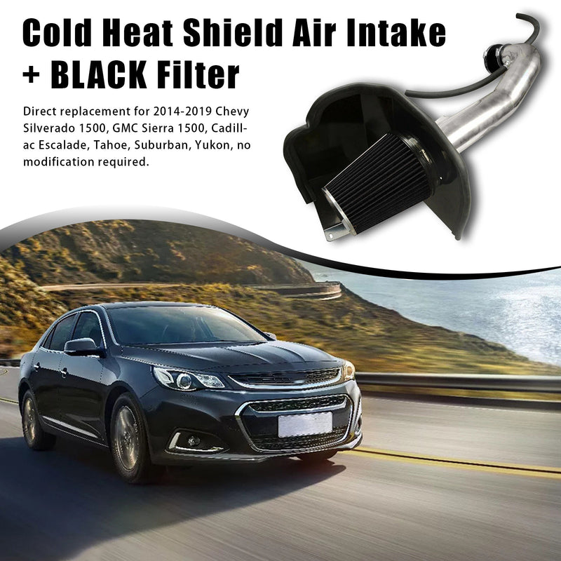 Cold Air Intake Kit Heat Shield for Chevrolet GMC Cadillac 5.3L 6.2L 2014-2019