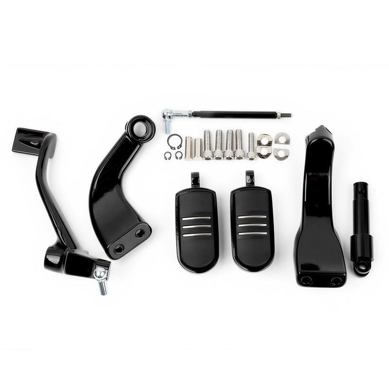 Mid Forward Control Foot Pegs Levers Kit for Harley Sportster 883 XL883