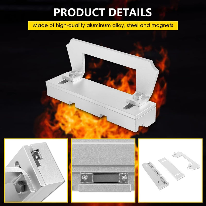 Magnetic Bevel Jig for Grinding Sharpening Knife Making Welders