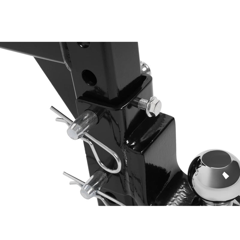 DURAFORCE 2" Receiver Trailer Hitch Ball Mount 9-1/2" Drop Tow Adjustable 7500lb