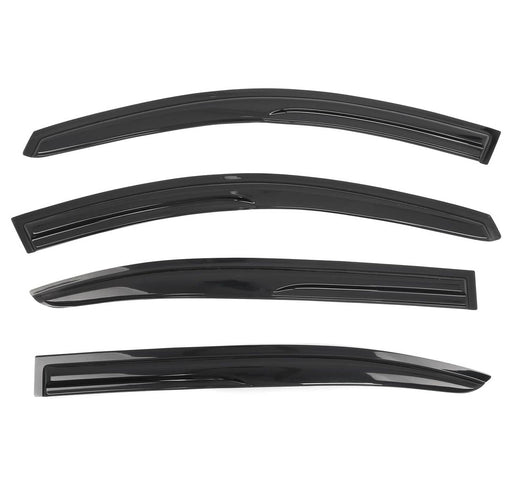 DURAFORCE Window Visor Rain Guard Vent for Honda Accord 2008-2012 Wavy Mugen Tinted