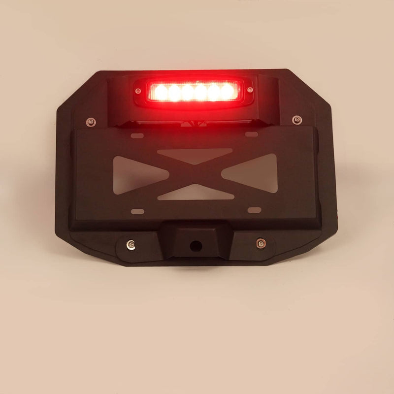 DURAFORCE Spare Tire License Plate With Third Brake Light for Jeep Wrangler JK 2007-2018