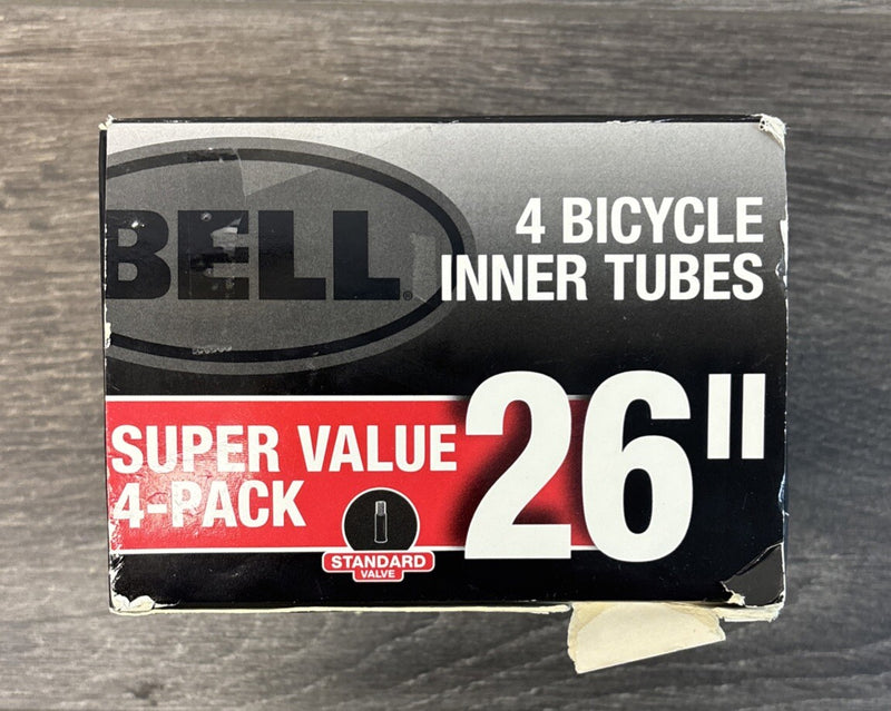 Bicycle Inner Tube for BELL 26 Inch Fits 1.75 to 2.25 Inch Tires 4 Pack