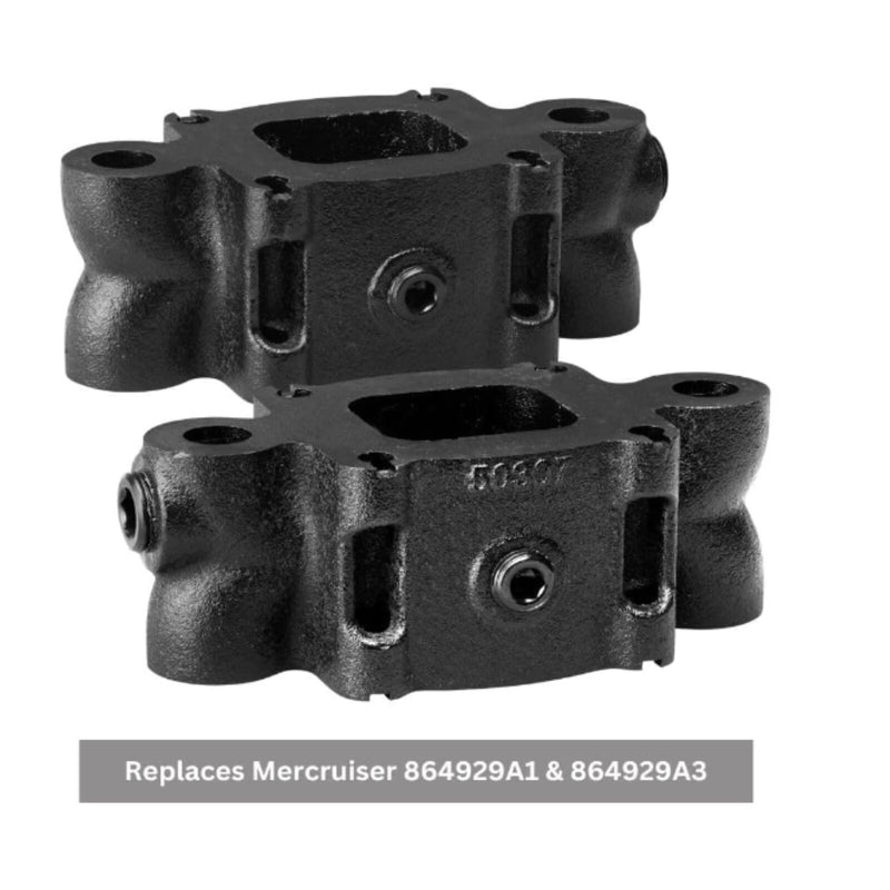 864929A3 864929A1 Exhaust Riser Kit 3" for Mercruiser 4.3L 5.0L 5.7L 6.2L