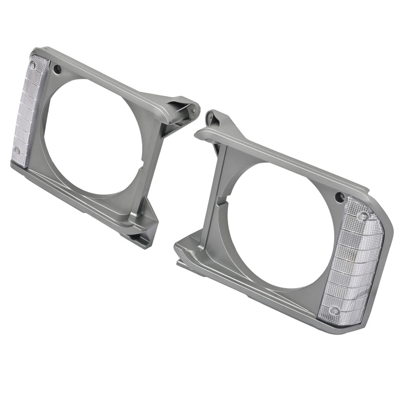 8161089105 Gray Headlight Bezel Door Set for Toyota Pickup RWD 79-81