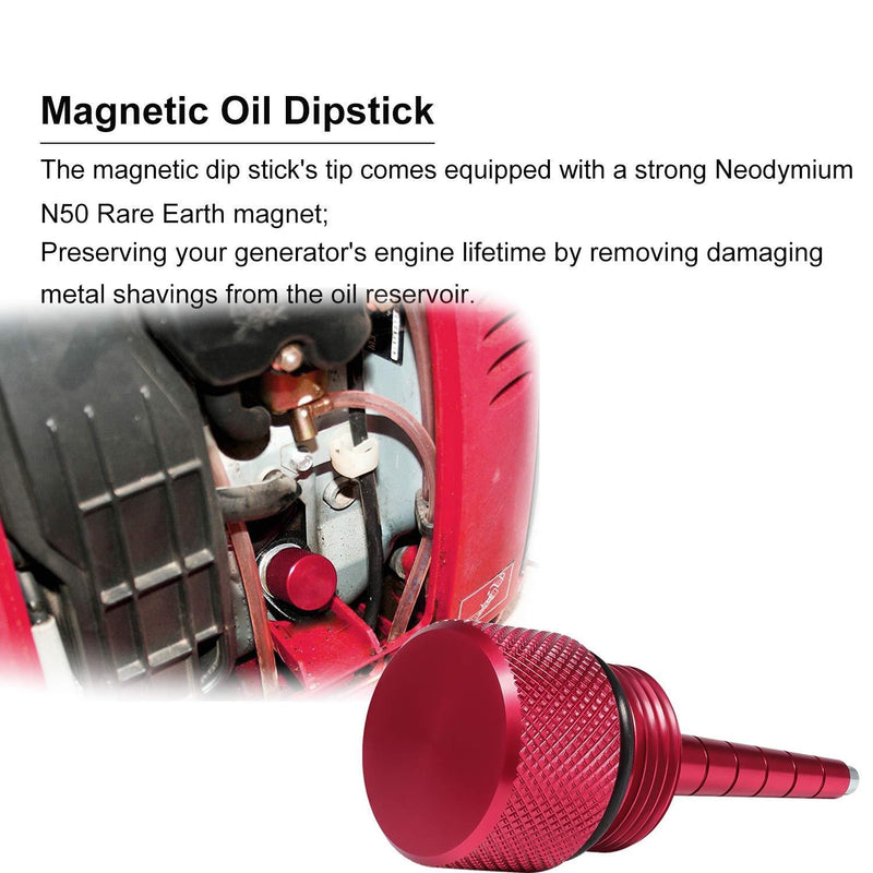 Extended Gas Cap Oil Change Funnel Magnetic Dipstick for Honda Generator EU2200i