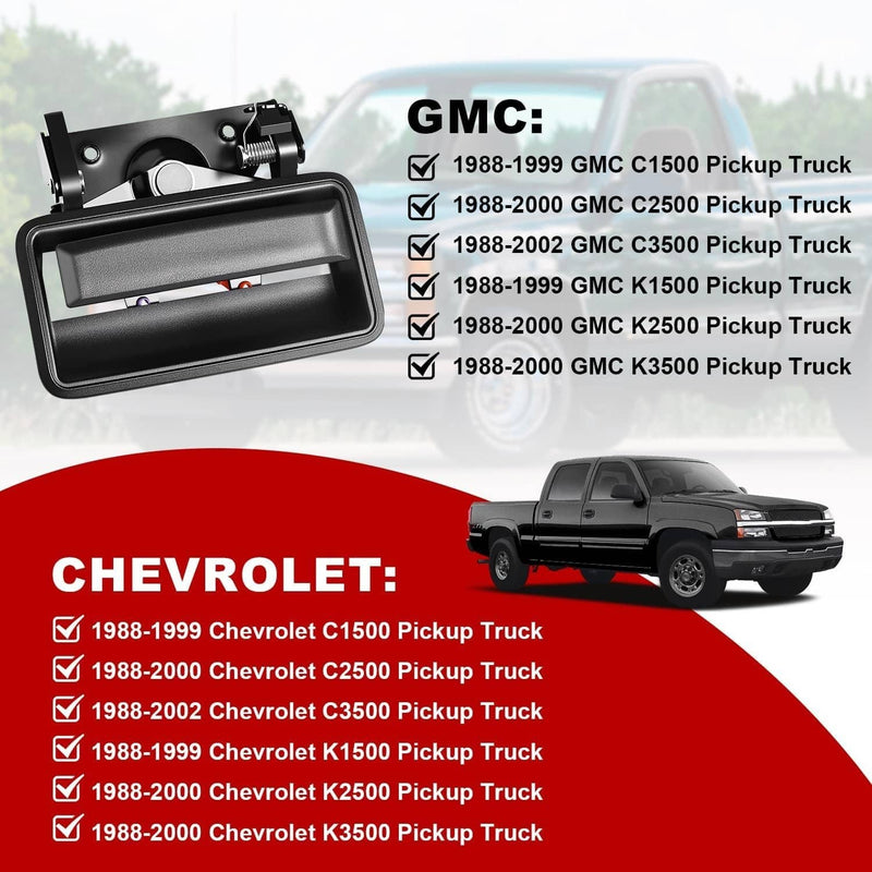 Tailgate Handle & Bezel for Chevy GMC CK 1500 2500 3500 Pickup Truck